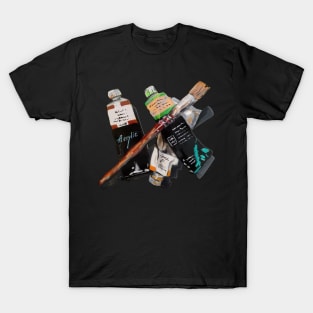 Paint tubes and Brush T-Shirt